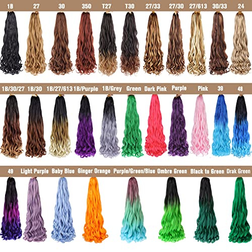 COOKOO 9 Packs 12 Inch French Curl Bob Braids Hair for Women 50g/pack Pre-Stretched French Curly Braiding Hair Natural Black Short Wave Curly Braiding Hair Extentions for BOHO Box Braids 1B#