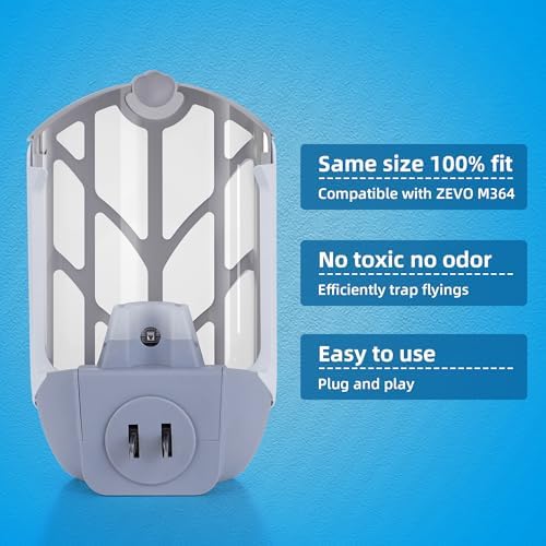 Refill Cartridge Kit Replacement Compatible with ZEVO M364 Flying Insect Trap (8 Pack)