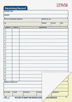 Adams Receiving Record Book, 2-Part, Carbonless, 5-9/16 x 8-7/16 Inches, 50 Sets per Book (DC5089) , White