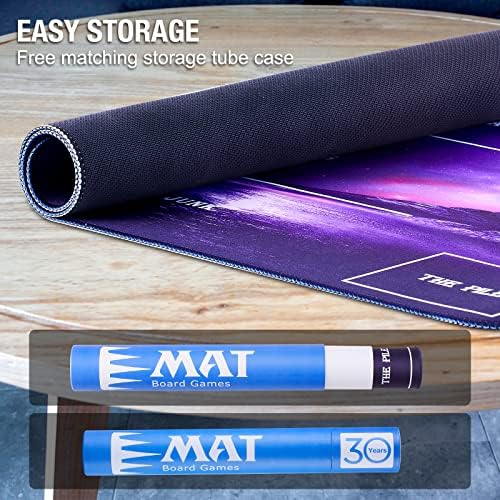 Playmat for MTG Magic The Gathering - Stitched Play Mat with Tube Case for MTG Card Game Playing(Starry Zones)