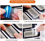 50 Pcs/25 Pack Gel Pads for Abs Stimulator Ab Trainer Replacement Gel Sheet for EMS AB Stimulator Gel Pad for All Abdominal Belts Muscle Stimulator Ab Toner