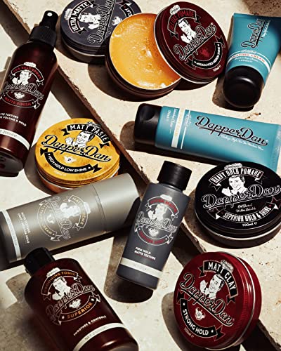 Dapper Dan Ultra Matte Hair Texture Powder, Easy Application For Men, Light Flexible Hold, Natural Finish, High Styling Hold, Citrus Cologne Scent, 2 x 20g