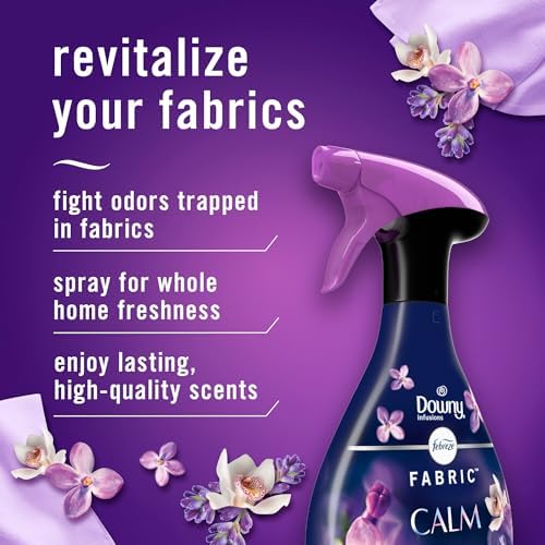 Febreze FABRIC Downy Calm & Febreze Heavy Duty Carpet Rainforest Breeze, 16.9oz, 2 pack