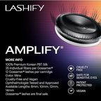 Lashify Amplify 10mm Gossamer Eyelash Extensions Refill, Minx Color, DIY False Lashes for a Natural Look