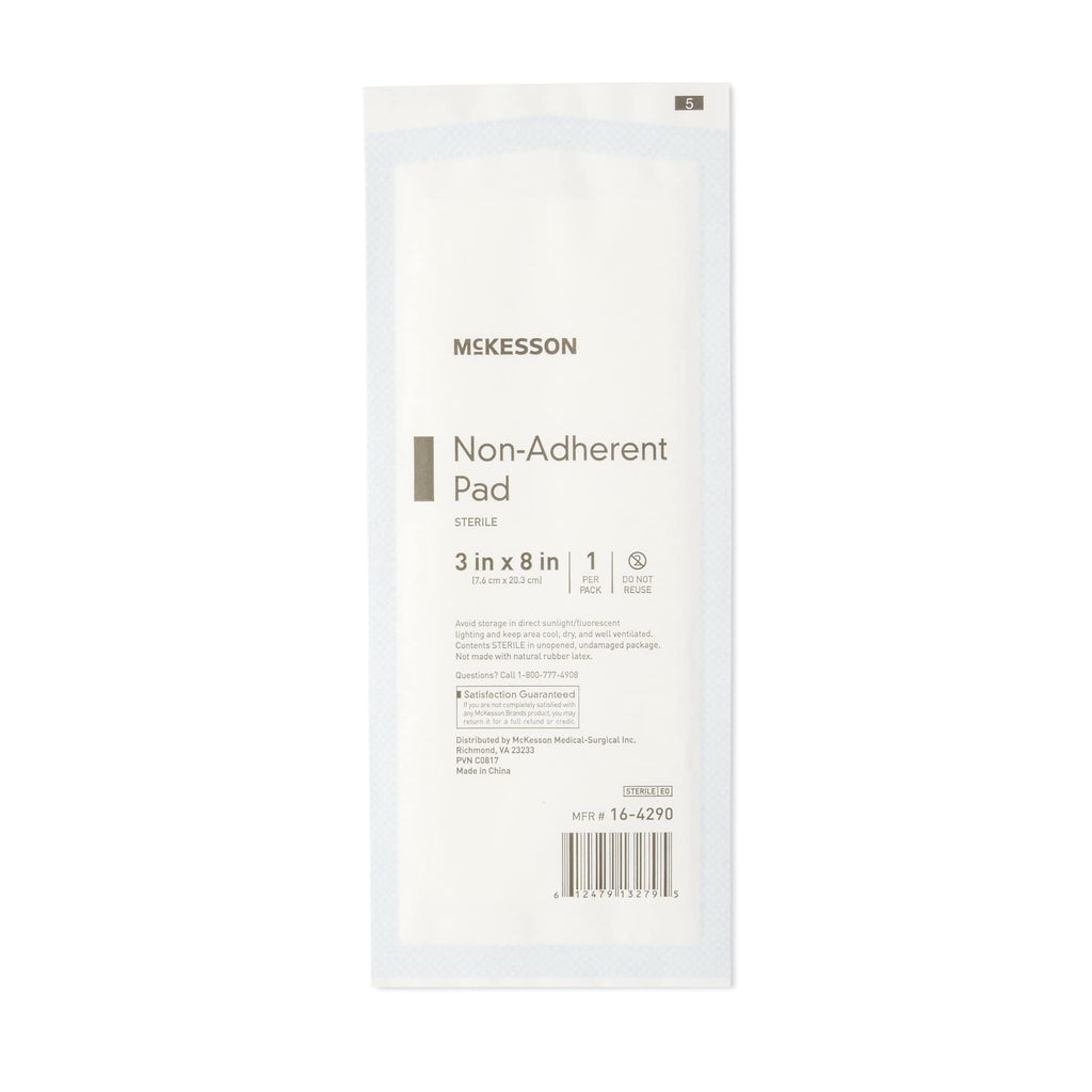 McKesson Non-Adherent Pads for Wounds, Highly Absorbent, 3 x 8 in, 75 ct