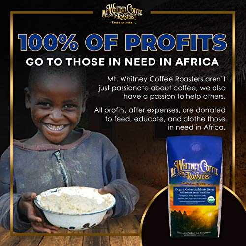 Mt. Whitney Colombia Monte Sierra Organic Low Acid Coffee (Whole Bean, 2 Lb)