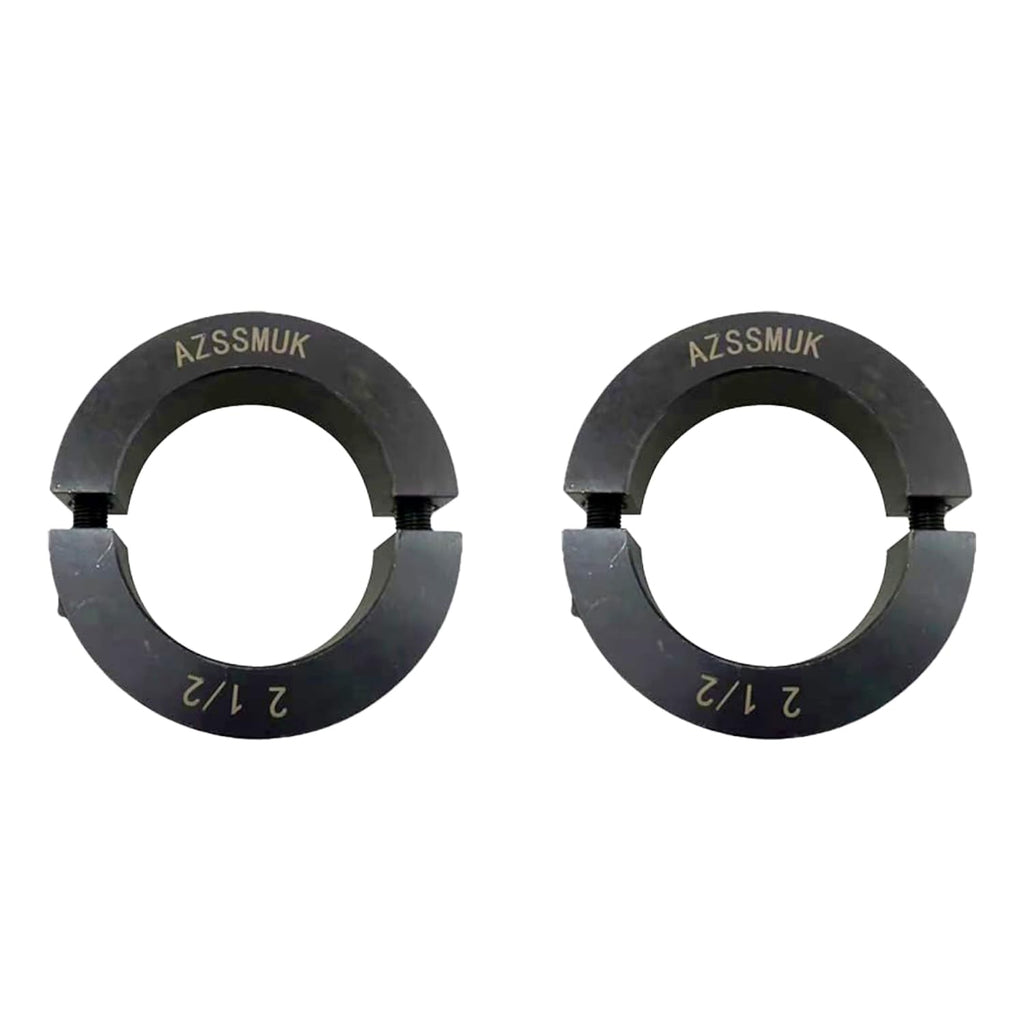 AZSSMUK Shaft Collar Bore 2-3/4'' Double Split Black Oxide Set Screw Durable Shaft Collars Suitable for Machinery and Industrial Use 2 Pieces (2-3/4'')