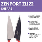 Zenport ZL122 Heavy Duty Onion & Sheep Shears – 13-Inch Double Bow Shear with 6.5-Inch Carbon Steel Blades, Spring-Loaded Garden & Harvest Cutting Tool