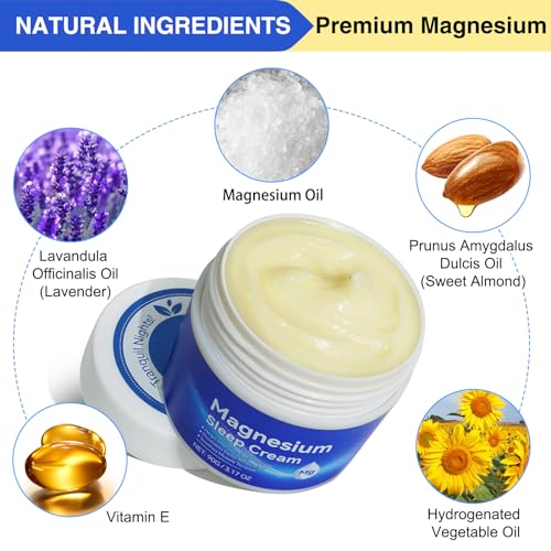 Magnesium Cream, Magnesium Oil Lotion for Sleep, Apply to Feet, Legs, Arms and Joint, Easy to Absorb
