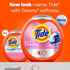 Tide Power PODs + Downy Laundry Detergent Pods, 57 Count, Soft Boosters + April Fresh