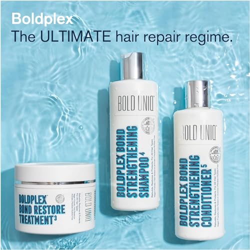 BoldPlex 3 Hair Mask - Deep Conditioner Protein Treatment for Dry, Damaged Hair - Conditioning Moisturizer Products for Curly, Bleached, or Frizzy Hair - Vegan & Cruelty Free - 6.76 Fl Oz