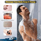 VWMYQ Silicone Body Scrubber for Men, New Upgrade Richer Foam and Effective Cleaning, Premium Silicone Scrubber with Ergonomic No-Slip Handle, Long-Lasting & Easy to Clean, Body Exfoliator Scrubber