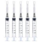 50 Pack 3ml/cc Disposable Luer Lock Lab Syringes with 22Ga 1.0 Inch Needle