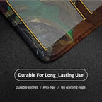 MTG Playmat Stitched Edges, MTG Mats with Zones for MTG TCG 24 x 14 inches Trading Card Inked Game Playmats with Storage Bag Smooth Rubber Surface Battle Game