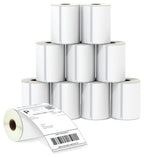 BETCKEY - Compatible DYMO 1744907 (4" x 6") Shipping Labels, Perforated, Compatible with DYMO Labelwriter 4XL Rollo & Zebra, NOT Fit 5XL [10 Rolls/2200 Labels]
