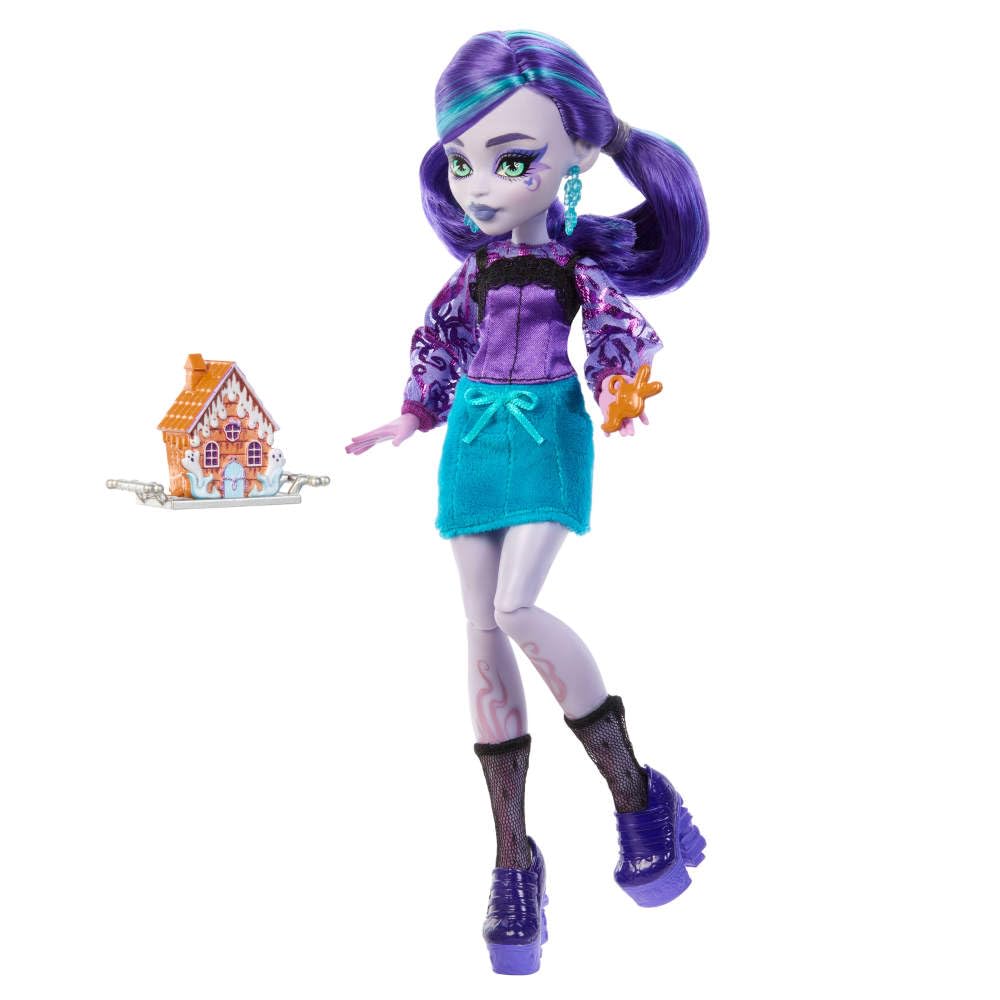 Monster High Skulltimate Secrets Doll & Accessories Set, Garden Mysteries Twyla with Reveal Closet & 19+ Tea Party Surprises Like Clothes