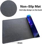 Premium Board Game 24x14in MTG Playmat Compatible for OCG CCG RPG TCG Playmat (Blue The Wolf)