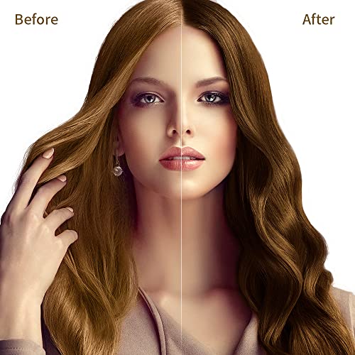 MEIDU Instant Hair Color Shampoo Chestnut Brown Hair Dye Shampoo for Women & Men 3 in 1- Herbal Ingredients Coloring Shampoo in Minutes 500ML