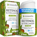 Retinol Cream for Face - Anti Aging Face Moistuirzer with Collagen & Hyaluronic Acid - Day & Night Face Cream for Women and Men