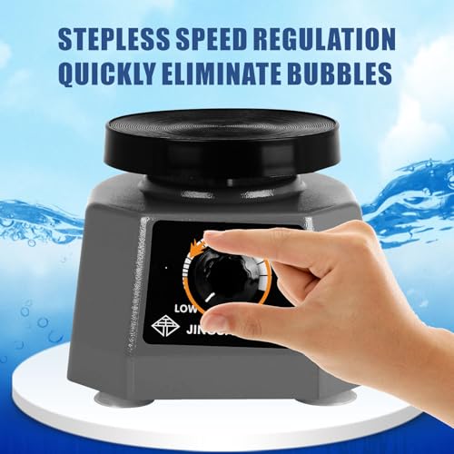 Dental Vibrating Plate, Smooth and Reliable Vibrating Table, High Power Dental Vibrator 4", Small Size Round Plaster Oscillator, Non-Slip Lab Vibrator