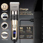 Hair Clippers for Men, Cordless LCD Rechargeable Hair Trimmer Beard Trimmer for Men, Men's Grooming Kit for Hair, Face, Beard, Professional Electric Barber Clippers
