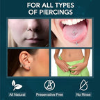 NOVEHA Piercing Aftercare Spray - Fast Cleaner Solution for Ear, Nose, and Belly Piercings - Keloid and Bump Cleaning with Hypochlorous Acid for Quick Recovery and Protection - 8 oz Bottle