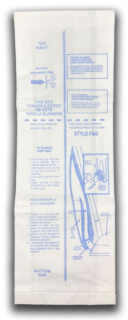 EnviroCare Replacement Micro Filtration Vacuum Bags for Eureka F&G Sanitaire, Kenmore 5062, White Westinghouse, Koblenz, Singer SUB-1, Commercial, Imperial, ESP, 52320A-12, 57695A-12, 200, 600, 1400