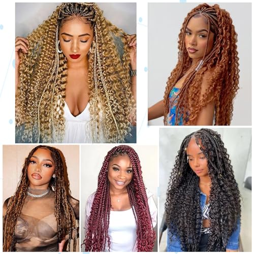 18 Inch Deep Wave Bulk Hair for Braiding 2 Bundles 200g Natural Black Curly Braiding Hair for Boho Braids Micro Twist No Weft Wet and Wavy Extensions