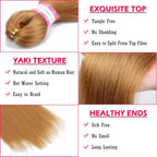 Dorsanee Honey Blonde Braiding Hair for Boho Braids 20 Inch 4 Packs Pre Stretched Braiding Hair and 18 Inch 1 Pack Deep Wave Crochet Boho Braids Synthetic Hair Extensions (27#)