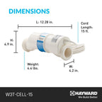 Hayward W3T-CELL-15 TurboCell Salt Chlorination Cell for In-Ground Swimming Pools up to 40,000 Gallons