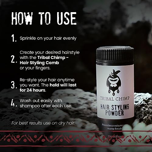 Hair Styling Powder, All-day Invisible Hold Hair Volumizer and Texture for Men and Women, Styling Powder with Matte Finish- 2-Piece Set, 10g