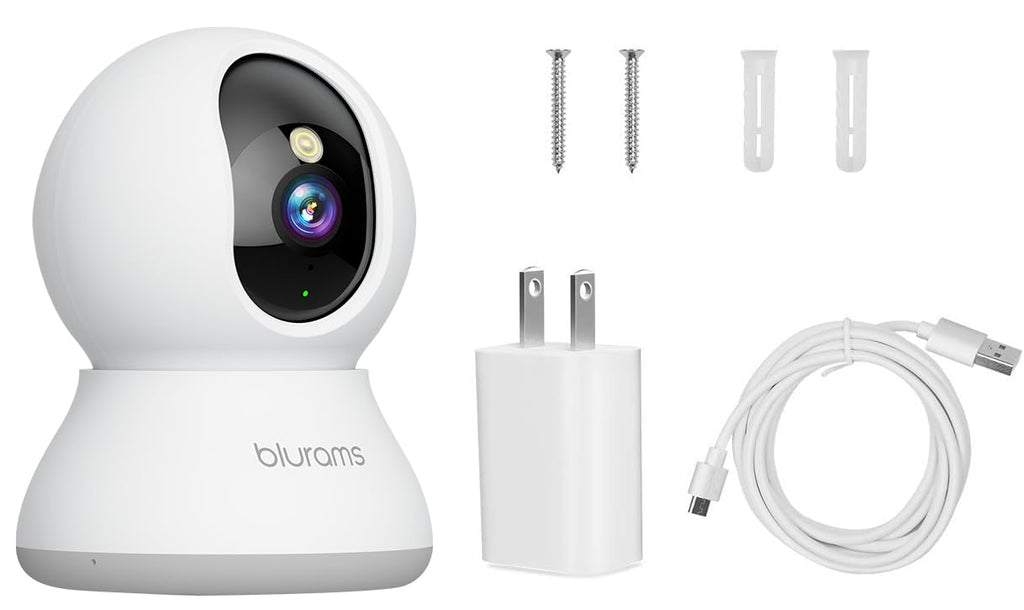 blurams Security Camera, 2K Indoor Camera 360° Pet Camera for Home Security