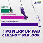 Swiffer PowerMop Multi-Surface Mop Kit for Floor Cleaning, Fresh Scent, Mopping Kit Includes PowerMop, 2 Mopping Pad Refills, 1 Floor Cleaning Solution with Fresh Scent and 2 Batteries
