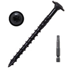 LIONMAX Lag Screws 3 Inch, Structural Wood Screws #14 x 3, 50-PCS, Black