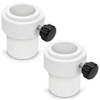 lodfGL Upgraded Pool Umbrella Pole Stabilizer Sleeve Adapter - Fit 1.5" & 1.35" Umbrellas for Waterways & AquaStar Single-Threaded Pool Deck Sleeves, Reduces Movement, White PC+ABS, 2Pack