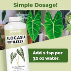 Alocasia Fertilizer, Complete Liquid Alocasia Plant Food, 8 oz (250mL)