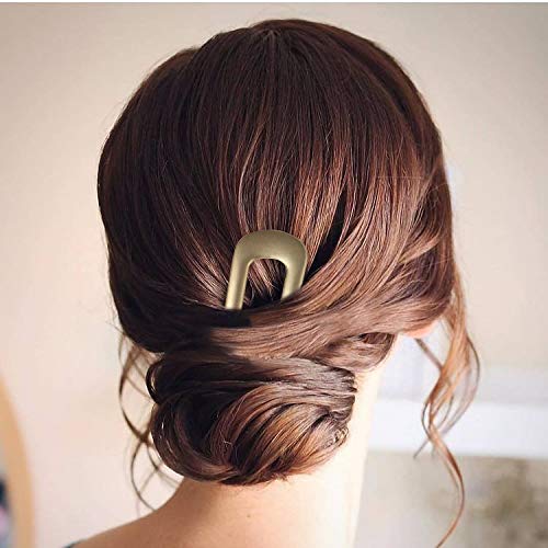 U-Shaped Hair Pins Metal Vintage Hair Sticks French Hair Pin Hairstyle Chignon for Women Girls,4PCS (Multiple)-Style 5