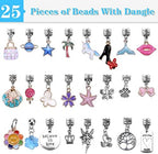AIPRIDY Charm Bracelet Making Kit,Unicorn Mermaid Crafts Gifts Set Can Inspires Imagination and Creativity,Jewelry Making Kit Perfect Gifts for Girls 5-12 Years Old (125 Pieces)