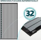 Titan Mall Magnetic Screen Door 72x80, Self Sealing, Heavy Duty Door Screen Magnetic Closure - Keep Bugs Out, Retractable Screen Door Mesh - Pet and Kid Friendly, Hands Free Mesh