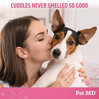 Pet MD Body Spray for Dogs & Cats, Deodorizing Dog Perfume Reduces Static & Eliminates Odor - Long-Lasting Pet Cologne Spray for Dogs - Cherry Blossom