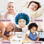 3 Pcs Baby Bonnets for Sleeping,Infant Sleep Cap Hair Bonnet for Baby Girls,Boys,Toddler