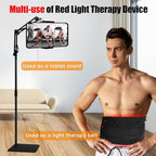 Red Light Therapy for Face and Body, 10-in-1 Multifunction Red Light Therapy Lamp with Stand, 660nm Red Light & 850nm Near Infrared Light Therapy Device with Red Light Therapy Belt and Stand