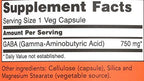 NOW Foods Supplements,GABA (Gamma-Aminobutyric Acid) 750mg,Neurotransmitter Support*,100 Veg Capsules,(Pack of 2)
