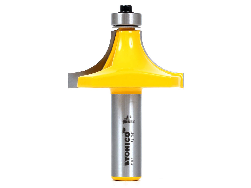 YONICO 13967 11/16-Inch Radius Round Over Edge Forming Router Bit 1/2-Inch Shank