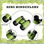 Libima 24 Pcs Binoculars for Kids Educational Compact Kids Binoculars with Neck String Toddler Telescope for Boys Girls Learning Bird Watching Camping Hiking Travel Safaris Birthday Gifts(Green)