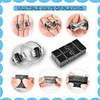5Pcs Fidget Toys Adults Set Easter Basket Gift for Teen Autism Sensory Pack with figette Cube Magnetic Rings Pad ADHD Stress Relief for Kids Teen, Cool Gadget Desk Spinner Christmas Stocking Stuffer