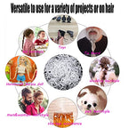 Small Hair Rubber Bands with 5 Hair Styling Tools 500 Pcs Colored Hair Elastic Baby Hair Ties Mini Hair Bands with Hair Elastic Cutter Hair Accessories Xmas Stuff for Girls Toddlers Kids