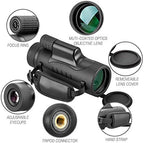 Monocular Telescope High Power 8x42 Monoculars Scope Compact Waterproof Fogproof Shockproof with Hand Strap for Adults Kids Bird Watching Hunting Camping Hiking Travling Wildlife Secenery