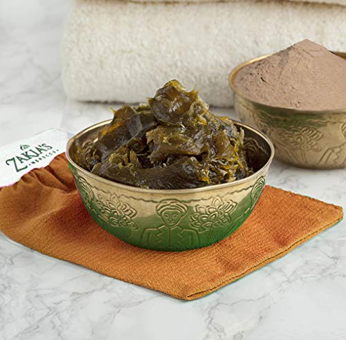 Zakia's Morocco Black Soap (Beldi Soap) with Amber Musk - 100% natural Moroccan Black Soap, Body Scrub, Pure & Natural, Purifying, Cleansing, exfoliating for Hammam Ritual- 8.0 Oz / 226gr