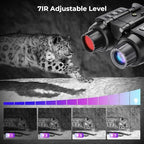 GOYOJO 4K Head-Mounted Night Vision Goggles & Binoculars for Adults – Infrared NVG with Manual Focus & 8X Digital Zoom for Hunting, Camping, and Outdoor Surveillance